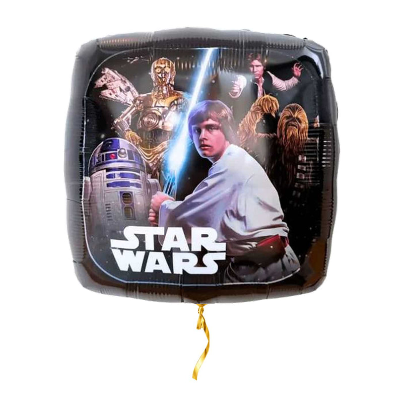 The Light Side Star Wars Ballon – met helium gevuld, met gouden lint
