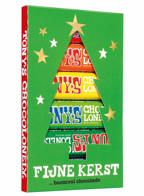 Tony's Chocolonely - Kerstboom Proeverijtje - 300g - Ballonnenshop.nl