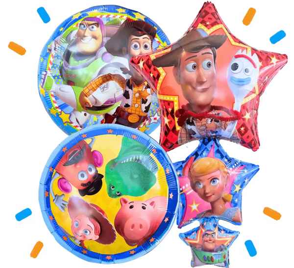 Toy Story Trosje XL - Gevuld Met Helium - 106 cm - Ballonnenshop.nl