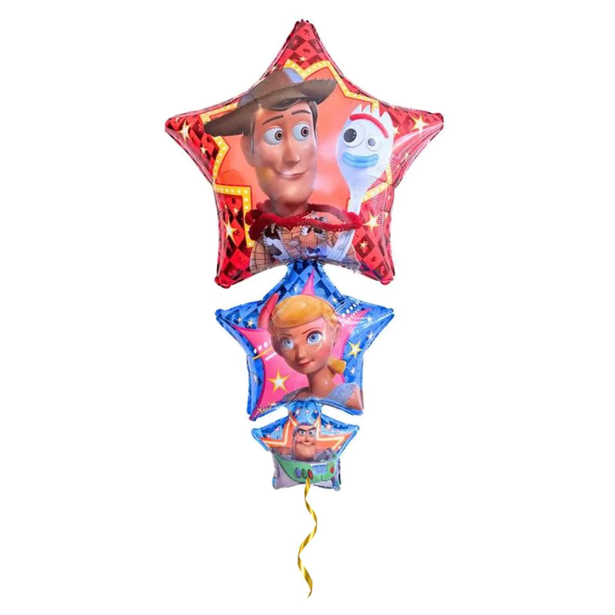 Toy Story Helium XL Ballon – helium gevuld met metallic gouden lint – Ballonnenshop.nl