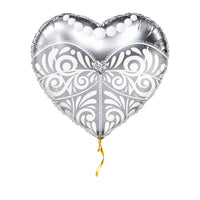 Trouwjurk Helium Ballon – met helium gevuld, met gouden lint