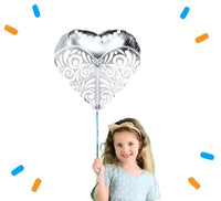 Trouwjurk Helium Ballon - Gevuld Met Helium - 46 cm - Ballonnenshop.nl