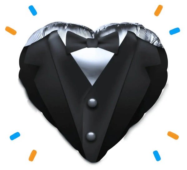 Trouwpak Helium Ballon - Gevuld Met Helium - 46 cm - Ballonnenshop.nl