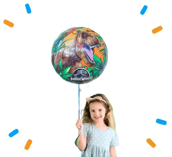 Tyrannosaurus Rex Jurassic World Helium Ballon - Gevuld Met Helium - 46 cm - Ballonnenshop.nl