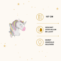 Unicorn Folie Ballon - 107 cm - Ballonnenshop.nl