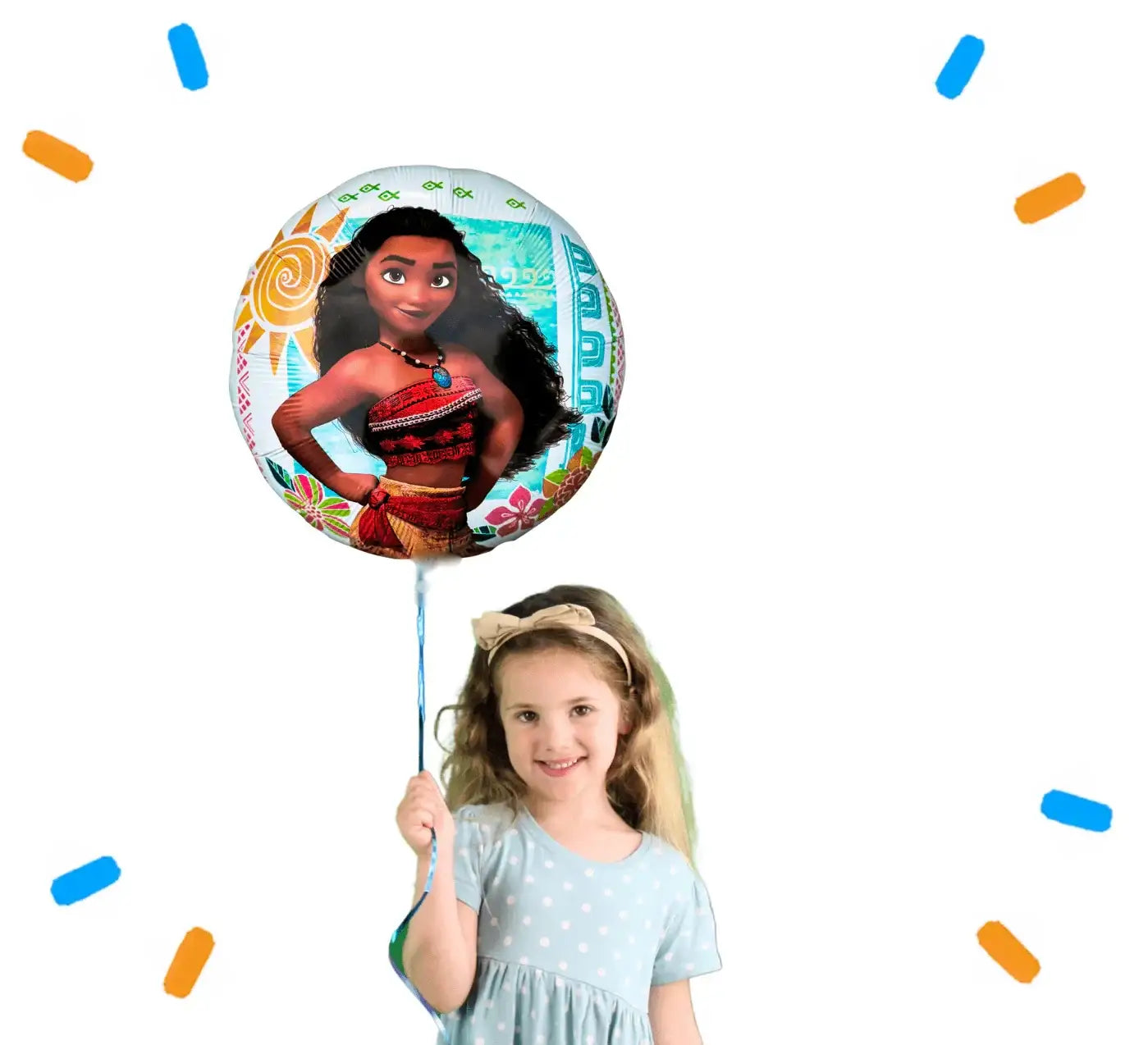 Vaiana Helium Ballon - Gevuld Met Helium - 46 cm - Ballonnenshop.nl