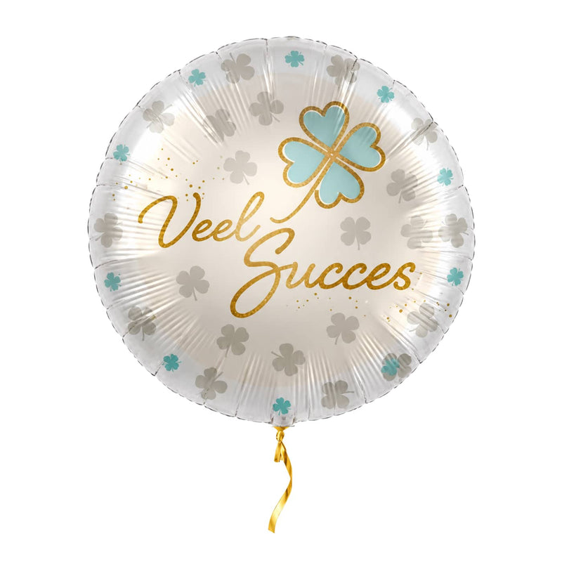 Veel Succes Helium Ballon met helium en gouden lint