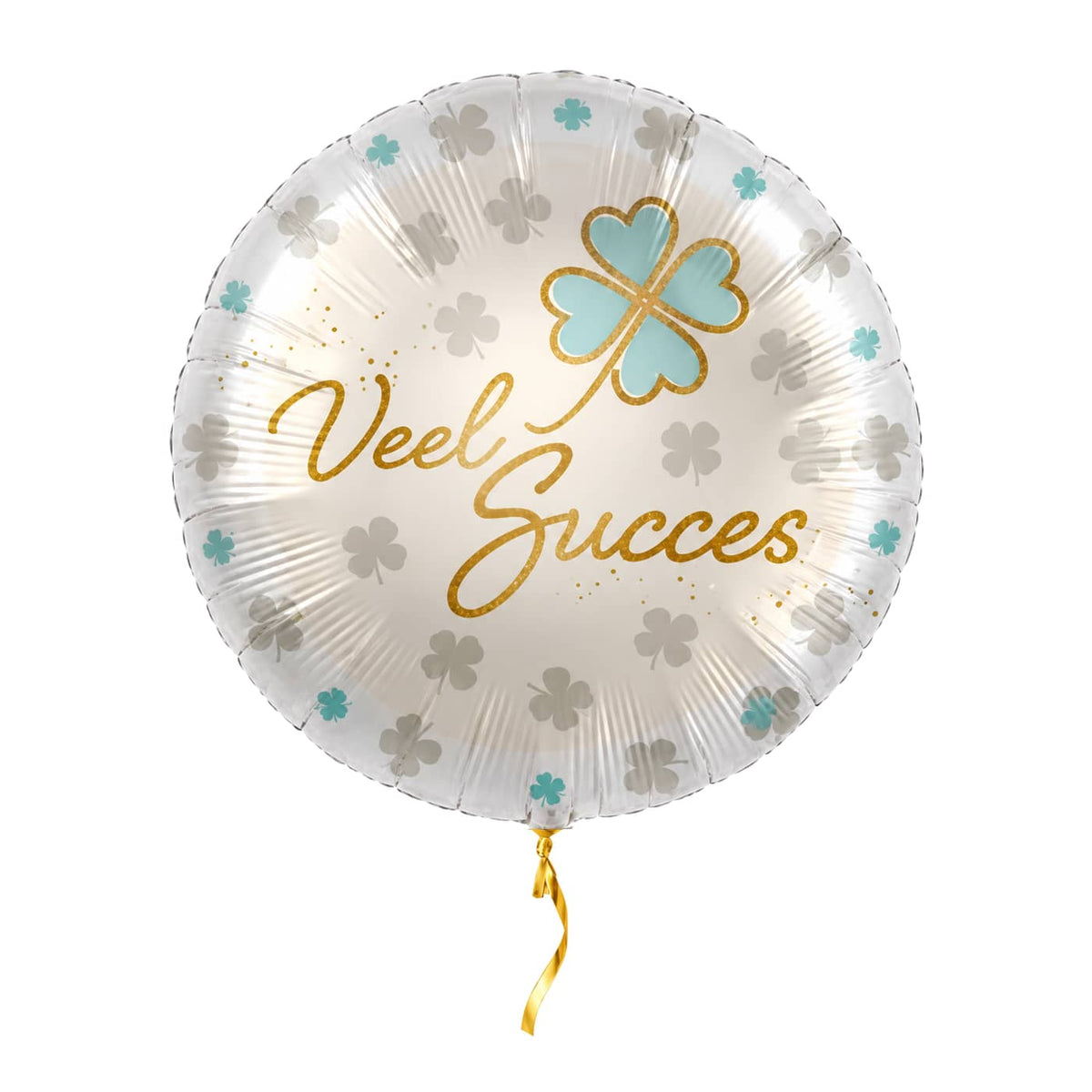 Veel Succes Helium Ballon met helium en gouden lint