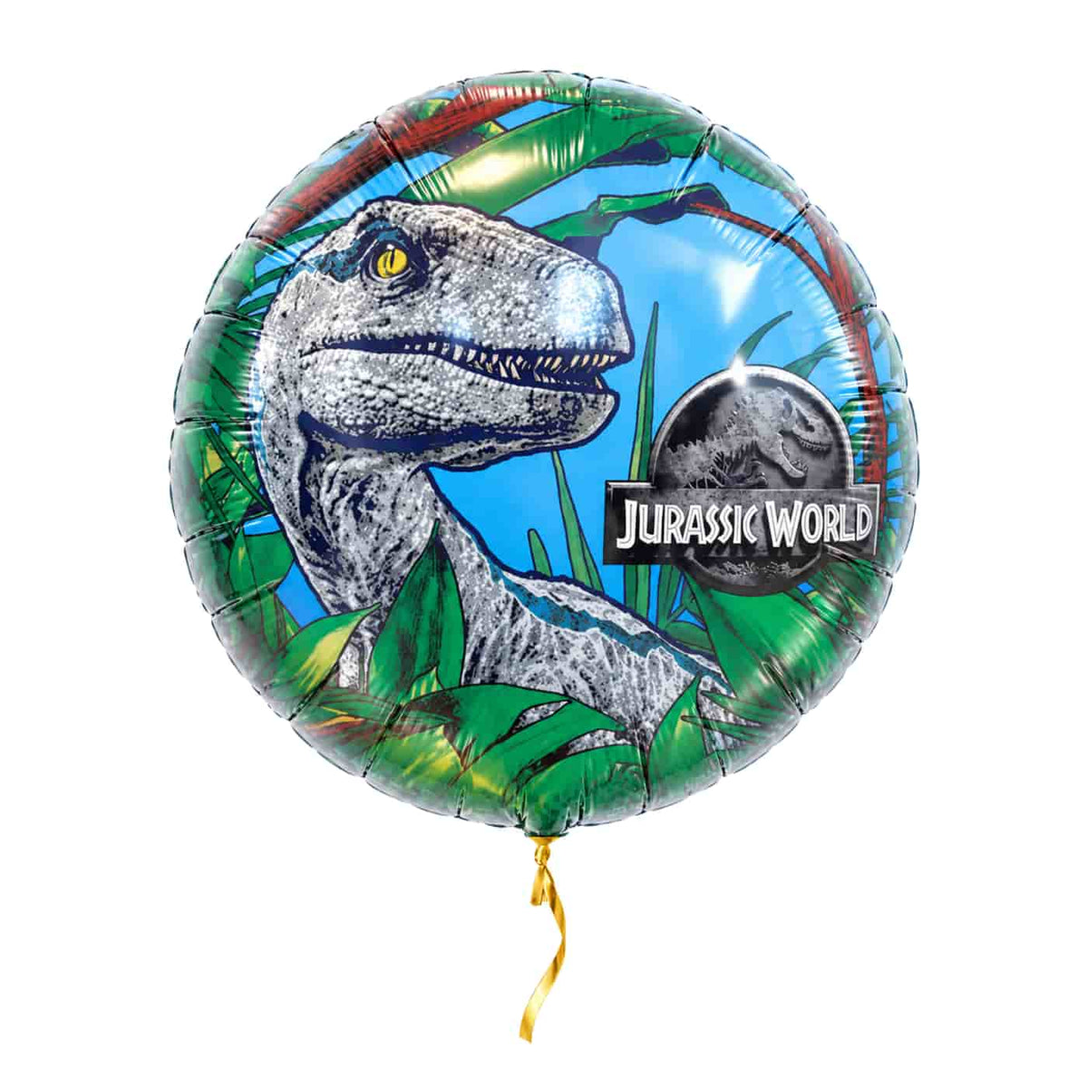 Velociraptor Jurassic World – met helium gevuld, met gouden lint
