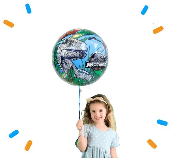 Velociraptor Jurassic World Helium Ballon - Gevuld Met Helium - 46 cm - Ballonnenshop.nl
