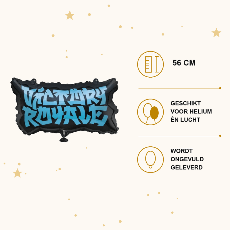Victory Royale Folie Ballon - 56 cm - Ballonnenshop.nl