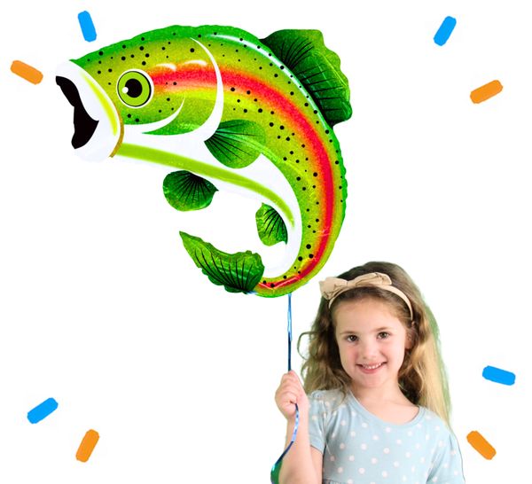 Vis Helium Ballon - Gevuld Met Helium - 76 cm - Ballonnenshop.nl