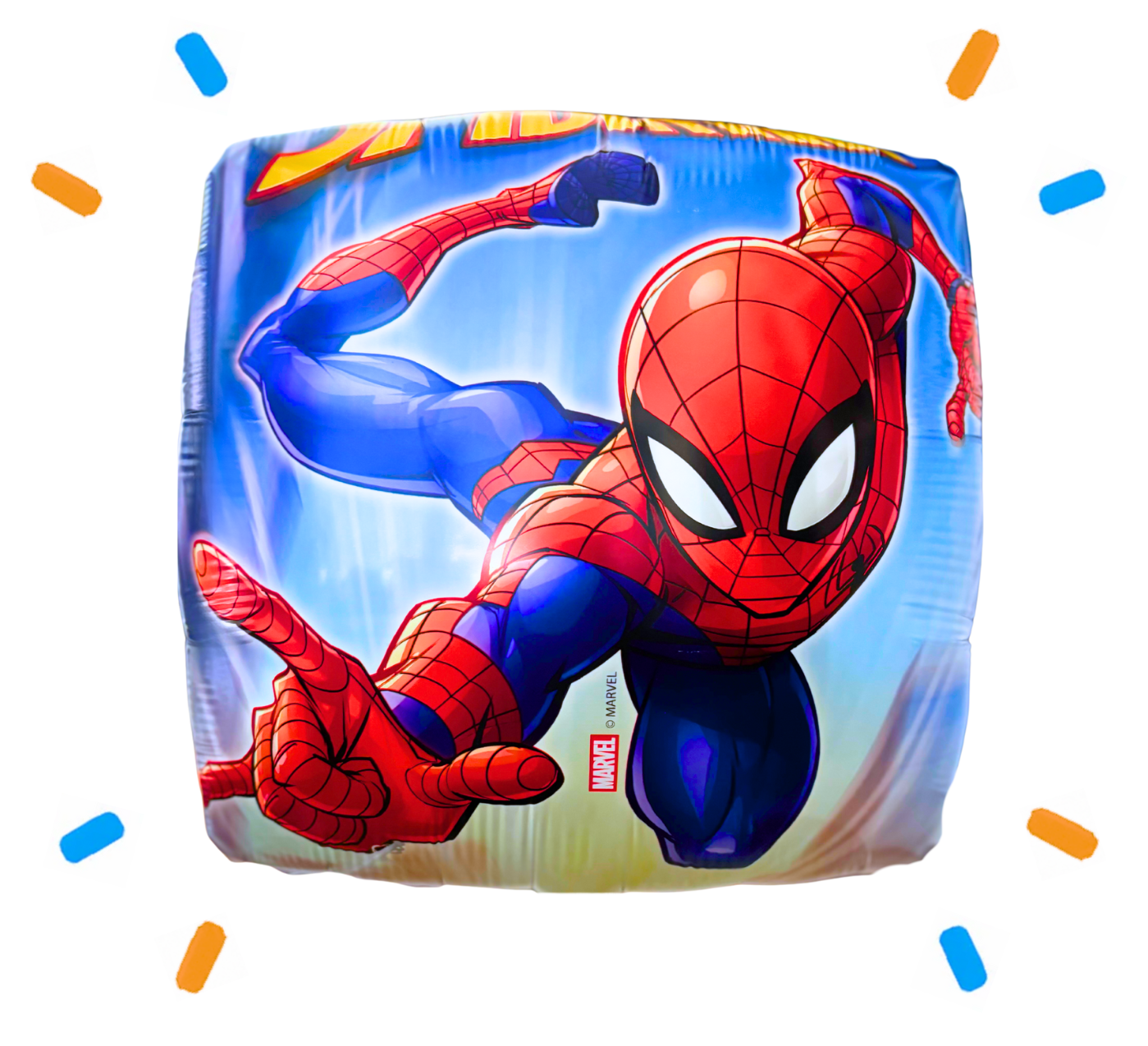 Vliegende Spiderman Helium Ballon - Gevuld Met Helium - 46 cm