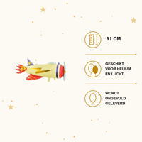 Vliegtuig Folie Ballon 91 cm - Ballonnenshop.nl