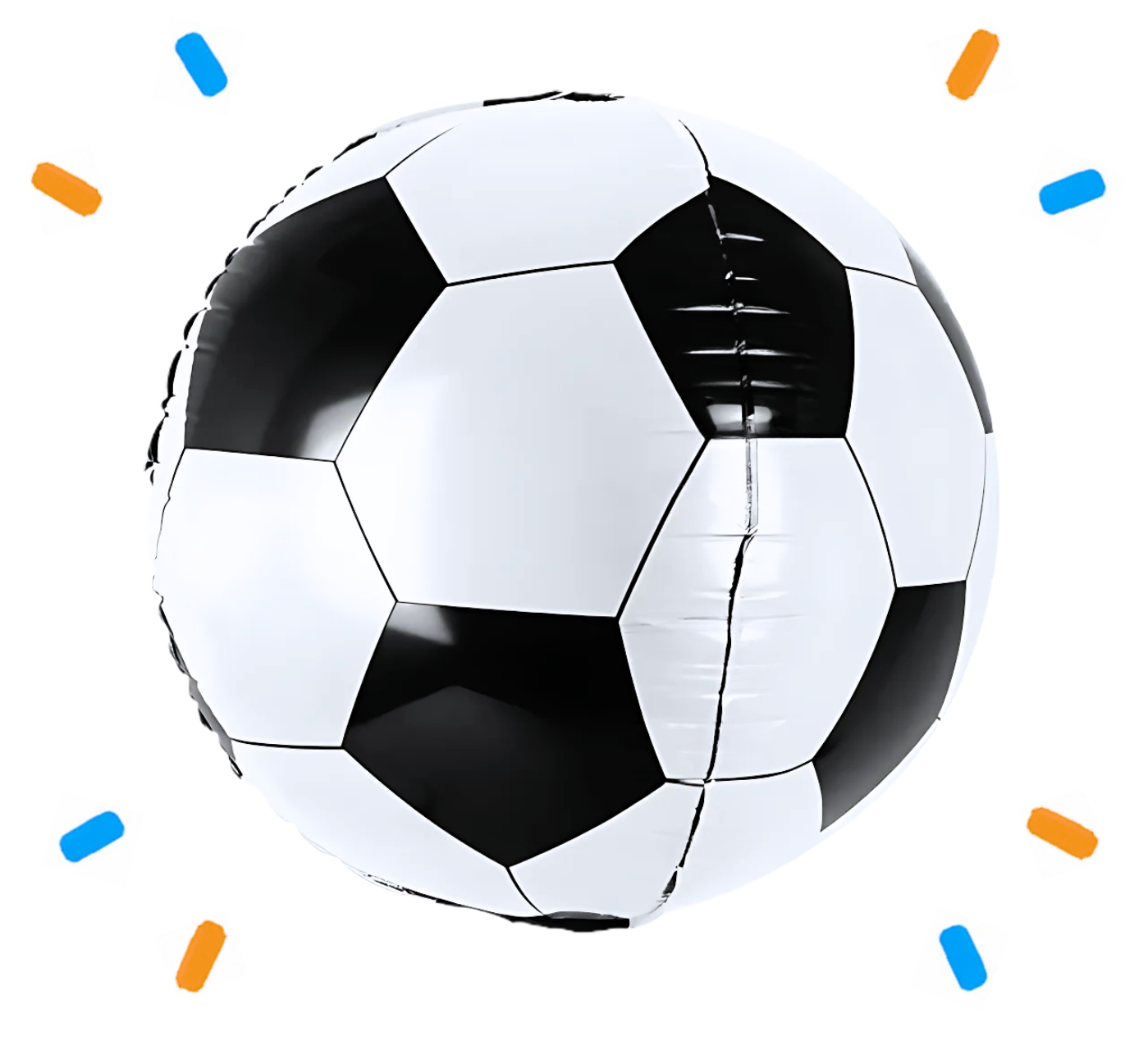 Voetbal Helium Ballon 3D - Gevuld Met Helium - 40 cm
