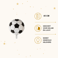 Voetbal Folie Ballon - 45 cm - Ballonnenshop.nl