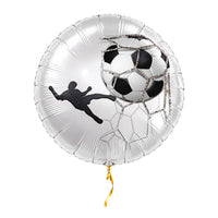 Voetbal Helium Ballon met helium en gouden lint