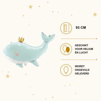 Walvis Folie Ballon 93 cm - Ballonnenshop.nl