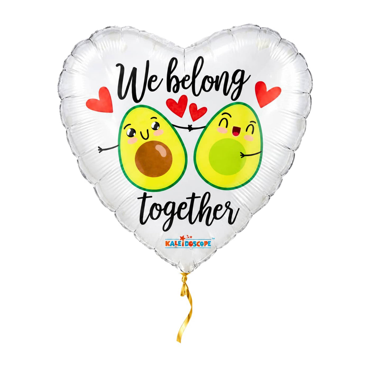 We Belong Together Avocado's – met helium gevuld, met gouden lint