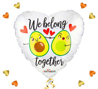We Belong Together Avocado's - Gevuld Met Helium - 45 cm - Ballonnenshop.nl
