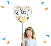 Wedding Mr & Mrs Helium Ballon - Gevuld Met Helium - 46 cm - Ballonnenshop.nl