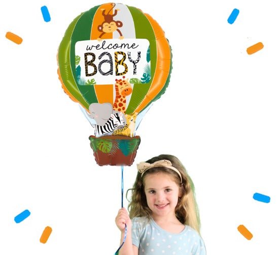 Welcome Baby Luchtballon Helium Ballon - Gevuld Met Helium - 61 cm - Ballonnenshop.nl