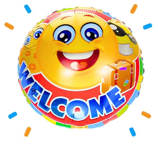 Welcome Helium Ballon - Gevuld Met Helium - 45 cm - Ballonnenshop.nl