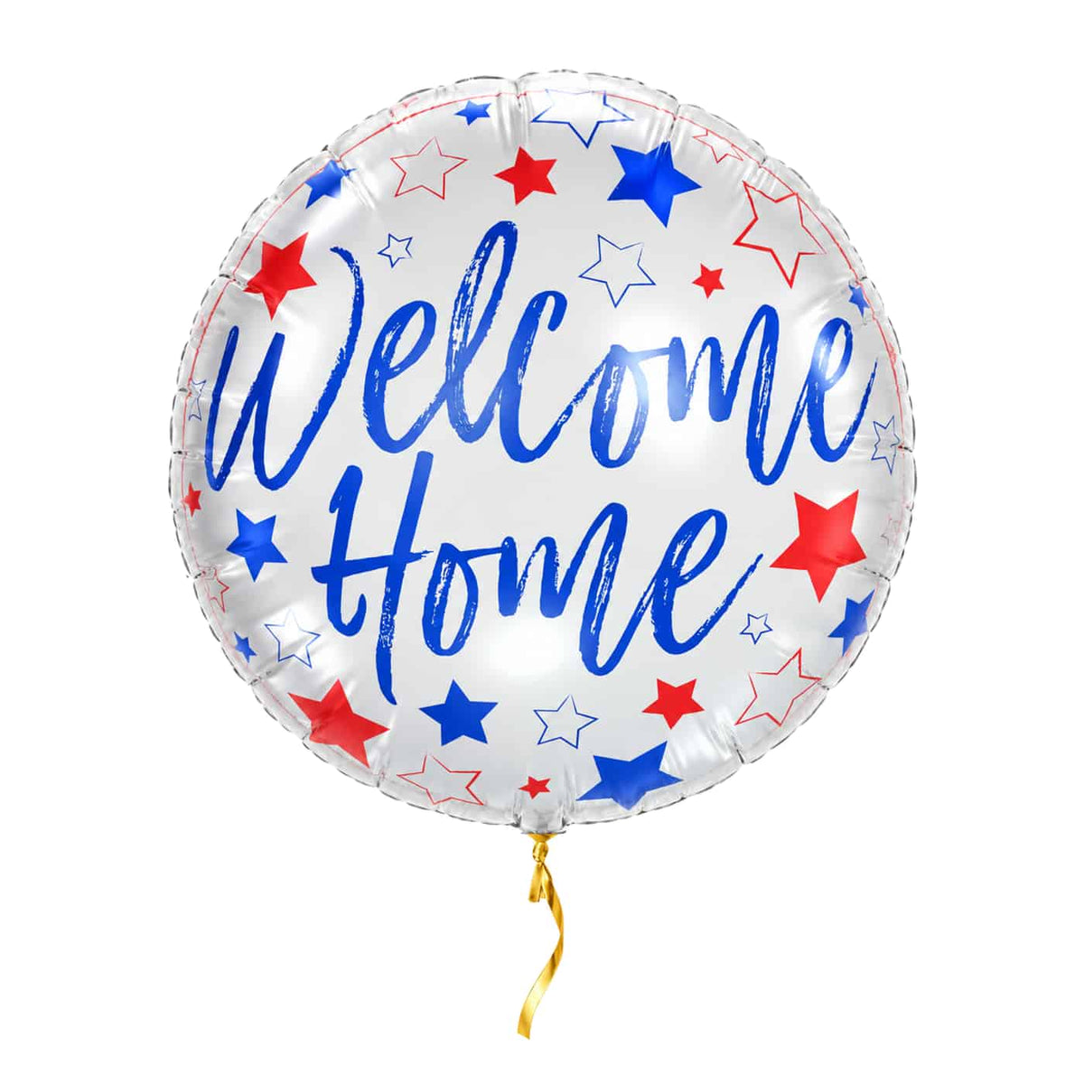 Welcome Home Helium Ballon – met helium gevuld, met gouden lint