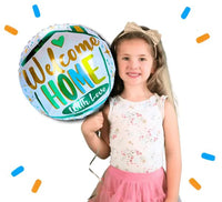 Welcome Home With Love Helium Ballon - Gevuld Met Helium - 45 cm - Ballonnenshop.nl
