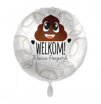 Welkom Kleine Poeperd Folie Ballon - 43 cm - Ballonnenshop.nl