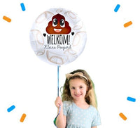 Welkom Kleine Poeperd Helium Ballon - Gevuld Met Helium - 43 cm - Ballonnenshop.nl