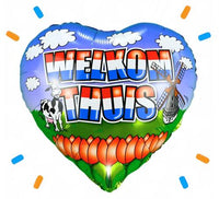 Welkom Thuis Helium Ballon - Gevuld Met Helium - 46 cm - Ballonnenshop.nl