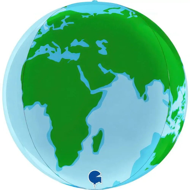 Wereldbol Folie Ballon 38 cm - Ballonnenshop.nl