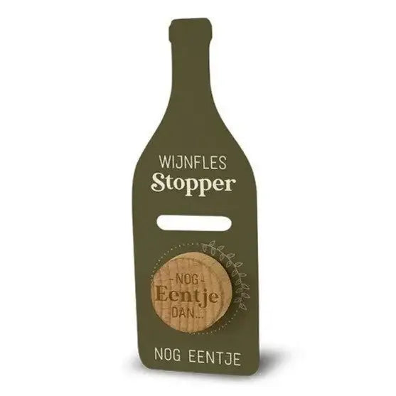 Wijnfles Stopper - Nog Eentje Dan - Ballonnenshop.nl