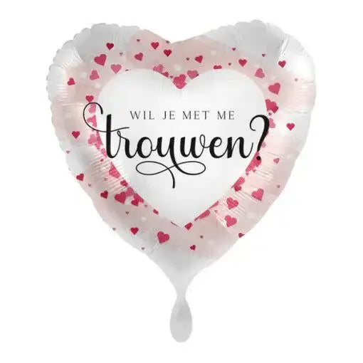 Wil Je Trouwen Folie Ballon - 43 cm - Ballonnenshop.nl