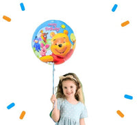 Winnie The Pooh Helium Ballon Happy Birthday - Gevuld Met Helium - 45 cm - Ballonnenshop.nl