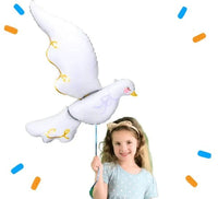 Witte Duif Helium Ballon - Gevuld Met Helium - 100 cm - Ballonnenshop.nl