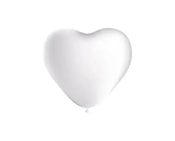 Witte Hartjes Ballonnen - 6 stuks - 25 cm - Ballonnenshop.nl