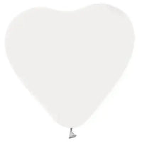 Witte Hartjes Ballonnen - 6 stuks - 30 cm - Ballonnenshop.nl