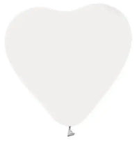Witte Hartjes Ballonnen - 6 stuks - 30 cm - Ballonnenshop.nl