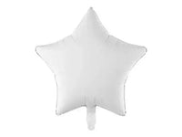 Witte Ster Folie Ballon 48 cm - Ballonnenshop.nl