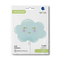 Wolk Blauw Folie Ballon - 61 cm - Ballonnenshop.nl