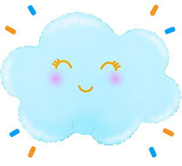 Wolk Blauw Helium Ballon - Gevuld Met Helium - 61 cm - Ballonnenshop.nl