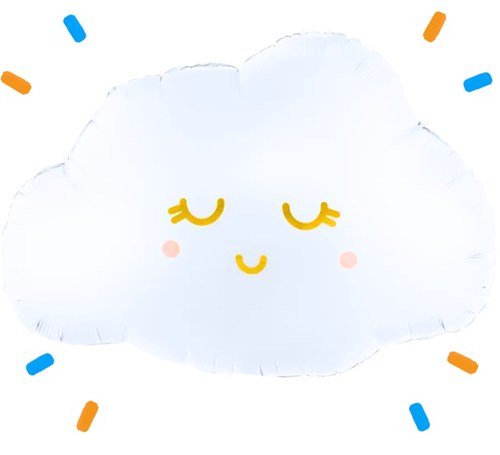 Wolk Helium Ballon - Gevuld Met Helium - 51 cm - Ballonnenshop.nl