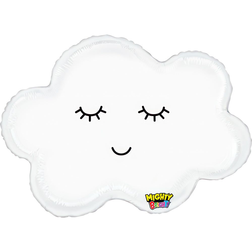 Wolk Wit Folie Ballon - 61 cm - Ballonnenshop.nl