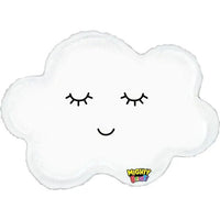 Wolk Wit Helium Ballon - Gevuld Met Helium - 61 cm - Ballonnenshop.nl