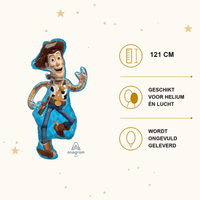 Woody Toy Story Folie Ballon - 121 cm - Ballonnenshop.nl