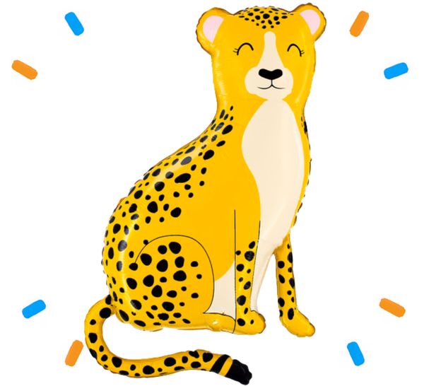 XL Cheetah Helium Ballon - Gevuld Met Helium - 102 cm - Ballonnenshop.nl