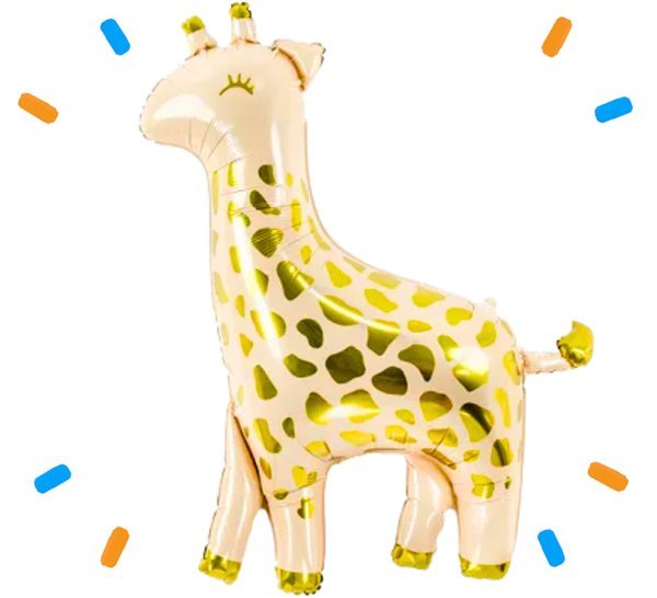 XL Giraffe Helium Ballon - Gevuld Met Helium - 120 cm - Ballonnenshop.nl