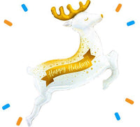 XL Happy Holidays Helium Ballon - Gevuld Met Helium - 102 cm - Ballonnenshop.nl